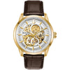 Bulova Sutton Men's Watch Skeleton Gold Automatic 97A138 Bulova