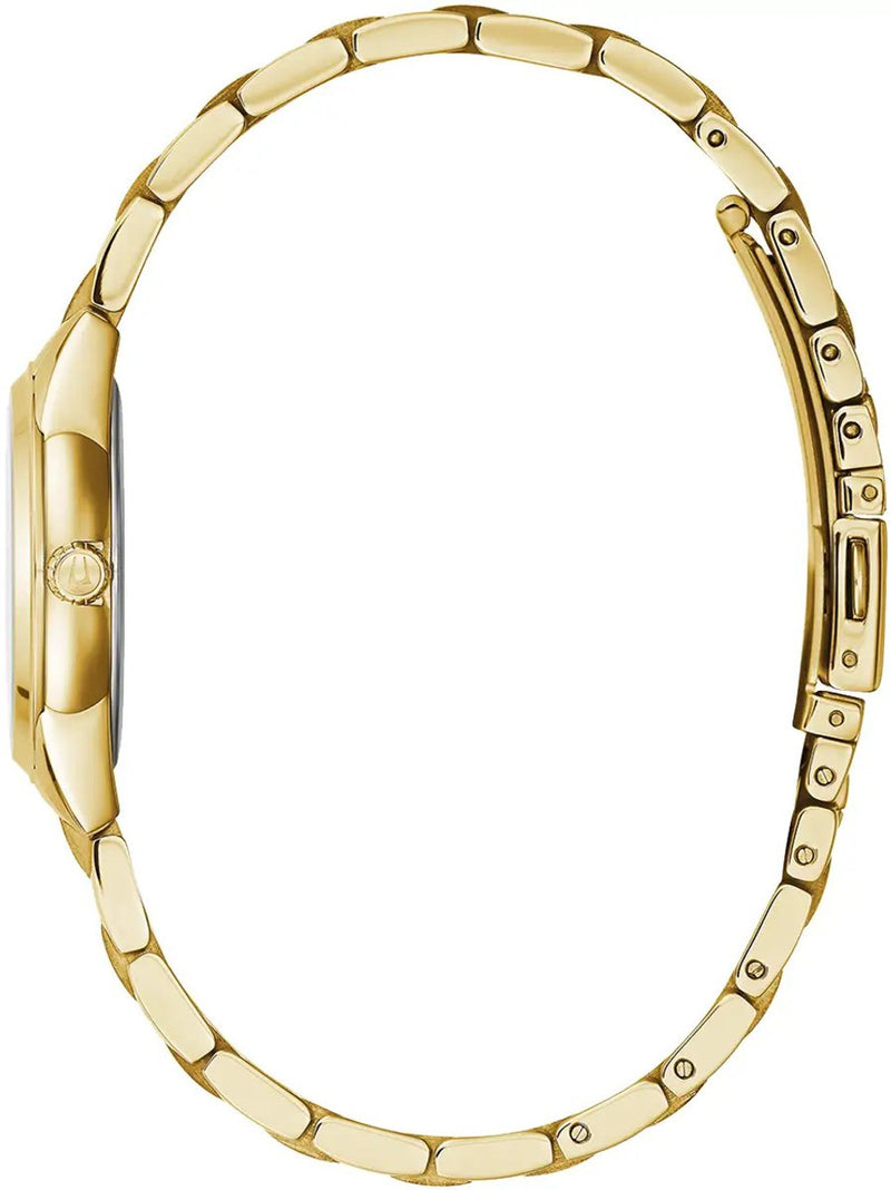 Bulova Sutton Ladies Watch Gold Diamond 97P150