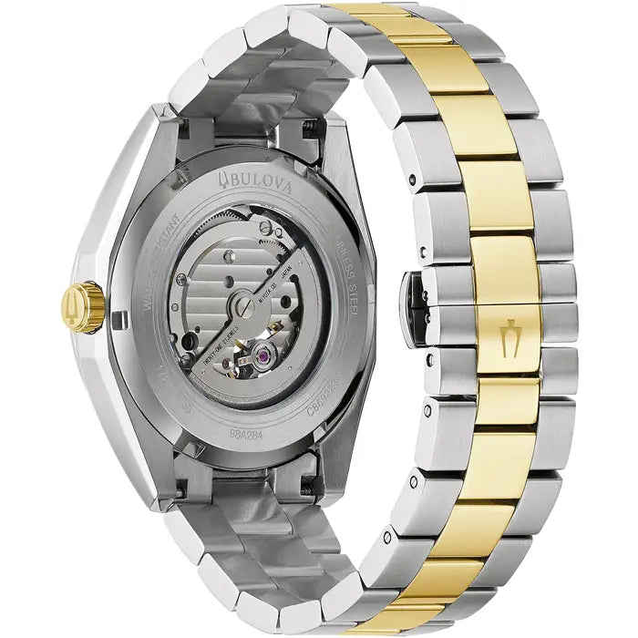 Bulova Surveyor Men's Watch Heartbeat Two-Tone Automatic 98A284