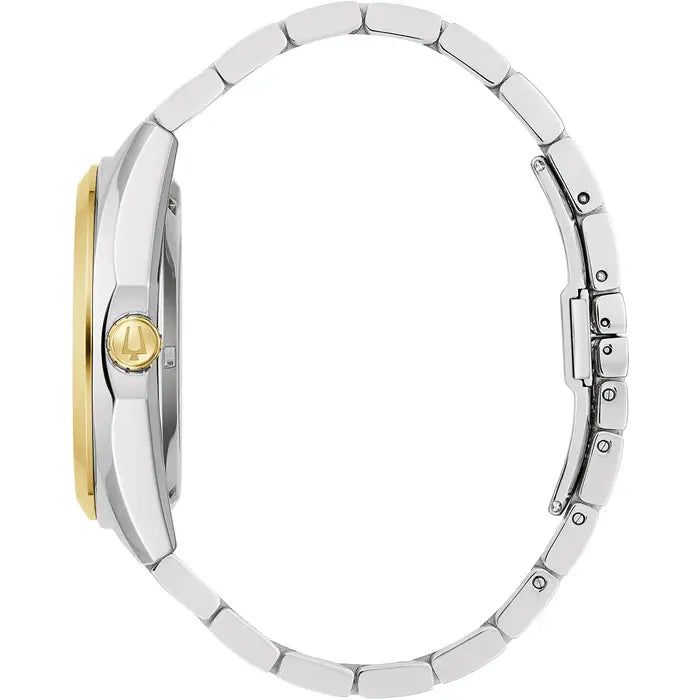 Bulova Surveyor Men's Watch Heartbeat Two-Tone Automatic 98A284