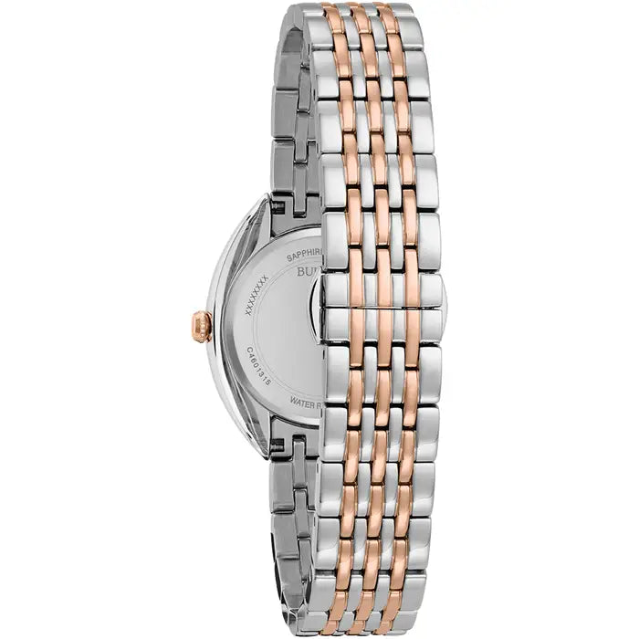 Bulova Classic Ladies Watch Brown Diamonds Two-Tone 98R230