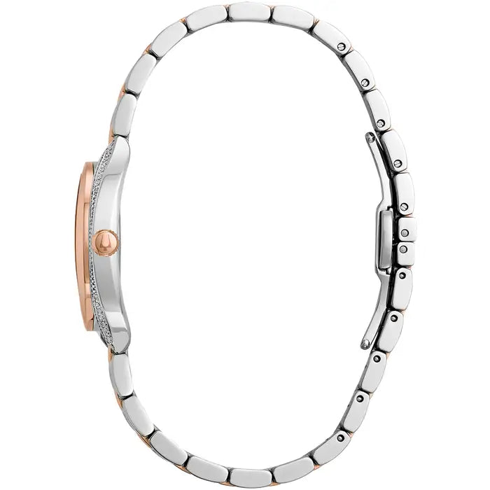 Bulova Classic Ladies Watch Brown Diamonds Two-Tone 98R230 display picture 3