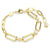 Swarovski Constella Paperclip Bracelet Round Cut Gold 5683359