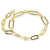 Swarovski Constella Paperclip Bracelet Round Cut Gold 5683359
