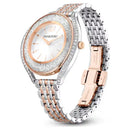 Swarovski Crystalline Aura Ladies Watch Two Tone Pavé 5644075