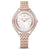 Swarovski Crystalline Aura Ladies Watch Rose Gold Pavé 5519459