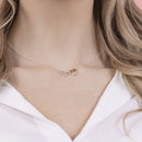 Disney Mickey & Minnie Mouse Pendant Necklace Two Tone