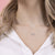 Disney Minnie Mouse April Birthstone Silver Pendant Necklace