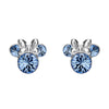 Disney Minnie Mouse December Birthstone Topaz Stud Earrings Disney