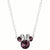 Disney Minnie Mouse February Birthstone Amethyst Pendant Necklace