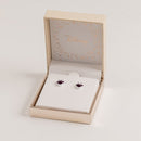 Disney Minnie Mouse February Birthstone Amethyst Stud Earrings