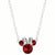 Disney Minnie Mouse July Birthstone Ruby Pendant Necklace