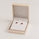 Disney Minnie Mouse July Birthstone Ruby Stud Earrings