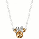 Disney Minnie Mouse June Birthstone Champagne Pendant Necklace