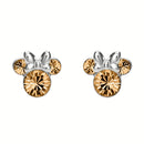 Disney Minnie Mouse June Birthstone Champagne Stud Earrings