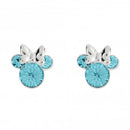 Disney Minnie Mouse March Birthstone Aquamarine Stud Earrings