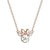 Disney Minnie Mouse Pendant Necklace Rose Gold