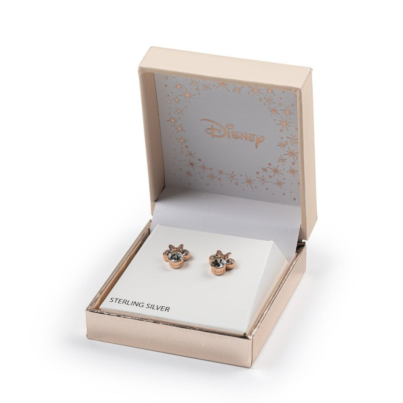 Disney Minnie Mouse Rose Gold Stud Earrings