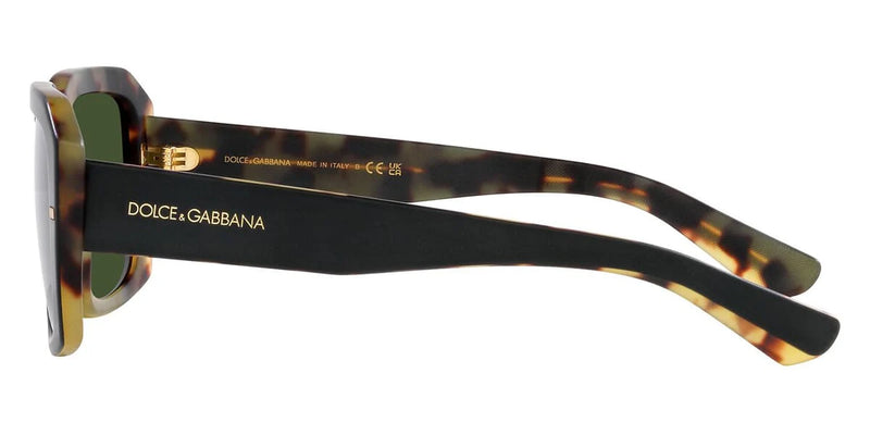 Dolce & Gabbana Men's Sunglasses Matte Black / Havana Square DG4430 - 340471