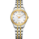 Citizen Silhouette Ladies Two-Tone Diamond Eco-Drive Watch EM1014-50A Citizen