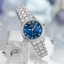 Citizen Silhouette Ladies Silver Diamond Eco-Drive Watch FE1240-81L Citizen