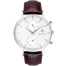GANT Park Hill Day-Date II Men's Watch White Dial Brown Leather GTG121001 GANT