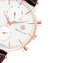 GANT Park Hill Day-Date II Men's Watch Brown Leather White G121006 GANT