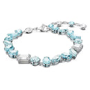 Swarovski Gema Tennis Bracelet Mixed Cut Silver Blue 5666018