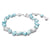 Swarovski Gema Tennis Bracelet Mixed Cut Silver Blue 5666018