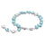 Swarovski Gema Tennis Bracelet Mixed Cut Silver Blue 5666018