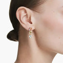 Swarovski Gema Drop Earrings Multi-Stone Gold 5714815