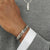 BOSS Jewellery Kassy Emblem Men's Bracelet Silver 1580679M
