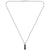 BOSS Jewellery Kassy Emblem Men's Necklace Tag Silver 1580677