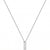BOSS Jewellery Kassy Emblem Men's Necklace Tag Silver 1580677
