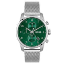 BOSS Skymaster Watch Men's Green Dial Chronograph HB1513938 - WatchStatus Ltd