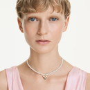 Idyllia Choker Pearl Necklace Bee Pendant