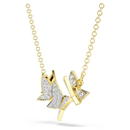 Swarovski Idyllia Lilia Butterfly Pendant Necklace Gold 5736068 Swarovski