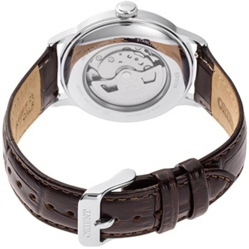 Orient Bambino Men's Watch Green Dial Brown Leather RA-AC0023E30B