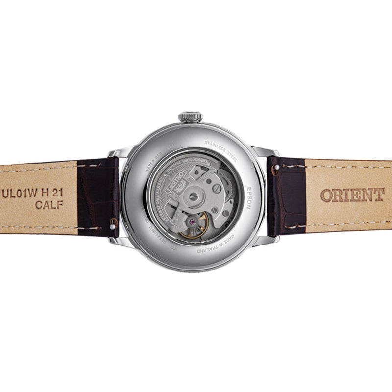 Orient Bambino Men's Watch Green Dial Brown Leather RA-AC0023E30B