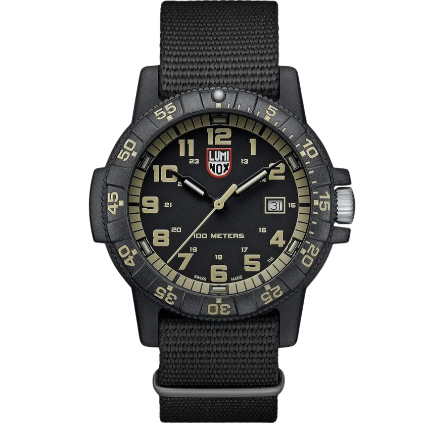 Luminox Leatherback Sea Turtle Giant Men's Black Beige Watch XS.0333