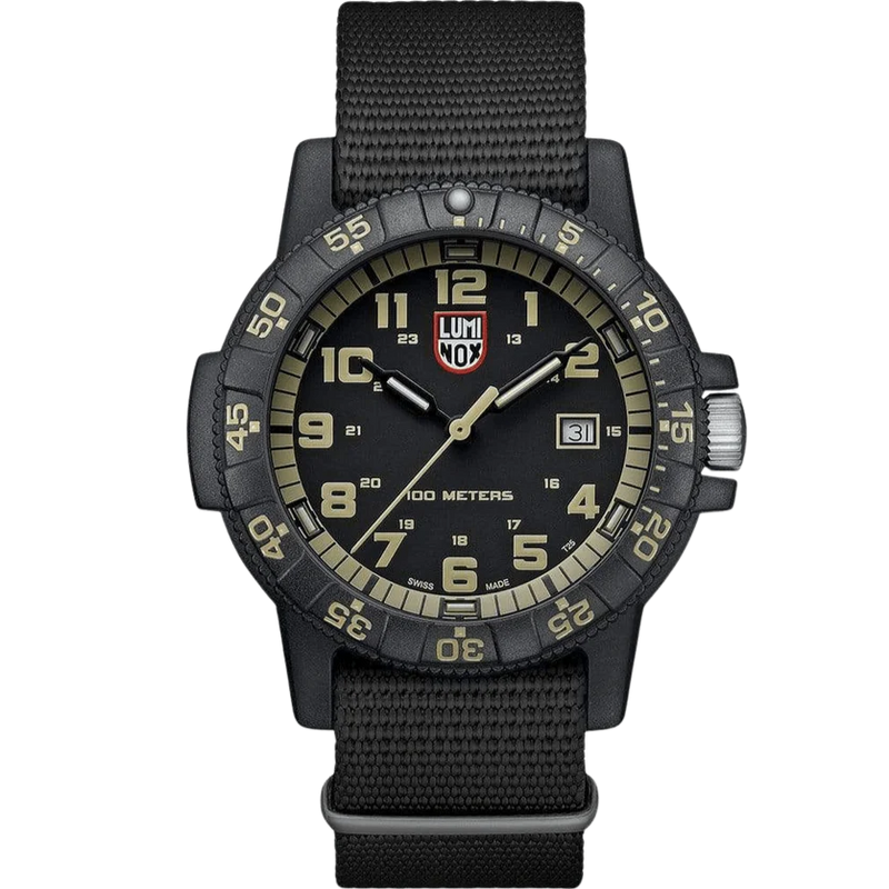 Luminox Leatherback Sea Turtle Giant Men's Black Beige Watch XS.0333