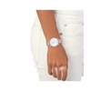Coach Elliot Ladies Silver Pink Leather Watch 14504199 Coach