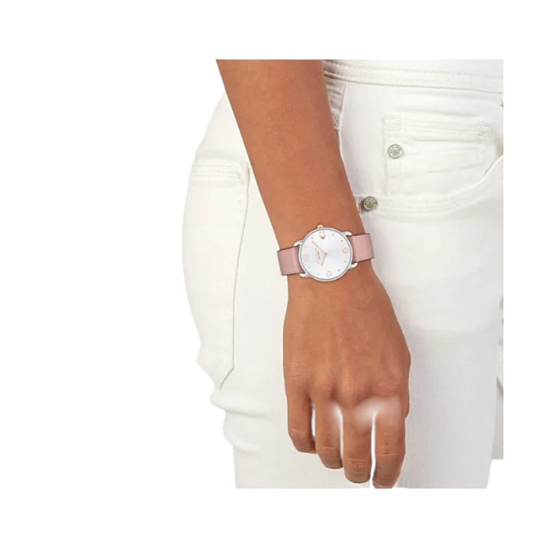 Coach Elliot Ladies Silver Pink Leather Watch 14504199
