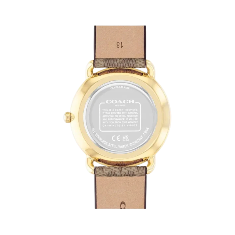 Coach Elliot Ladies Gold Brown Watch 14504205