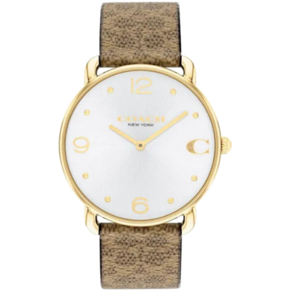 Coach Elliot Ladies Gold Brown Watch 14504205