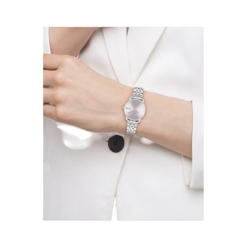 Coach Elliot Ladies Silver Pink Watch 14504301