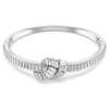 Matrix Knot Baguette Bangle Silver Swarovski