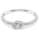 Matrix Knot Baguette Bangle Silver Swarovski
