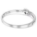 Matrix Knot Baguette Bangle Silver Swarovski