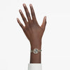 Swarovski Matrix Bangle Ladies Watch Rose Gold Grey 5679887 Swarovski